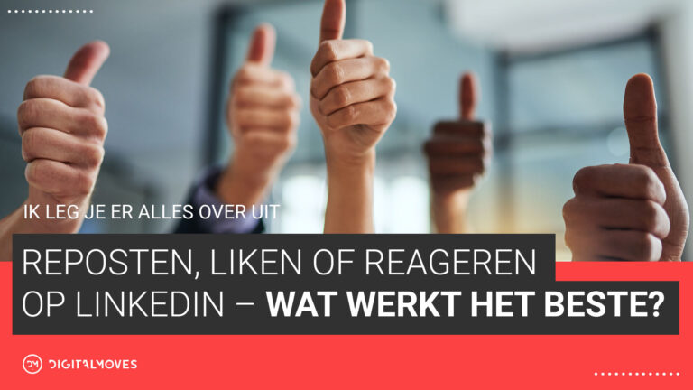 Op LinkedIn liken, reageren of reposten, wat werkt het beste? LinkedIn expert Corinne Keijzer geeft uitleg in dit artikel.