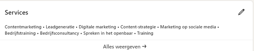 Hoe werken services op LinkedIn en waar vind je ze? LinkedIn expert en trainer Corinne Keijzer legt het je uit.