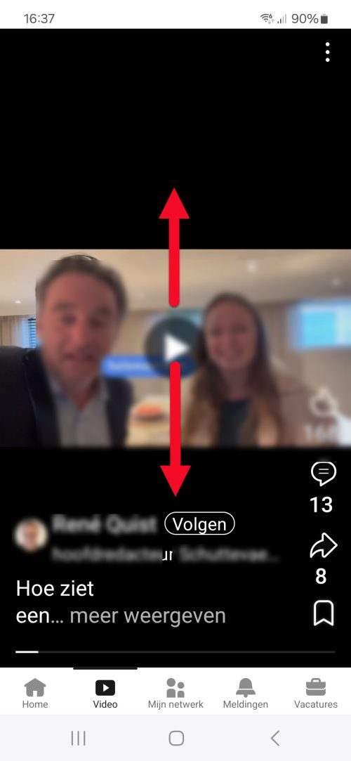 video tab linkedin voorbeeld hoe je hem plaatst